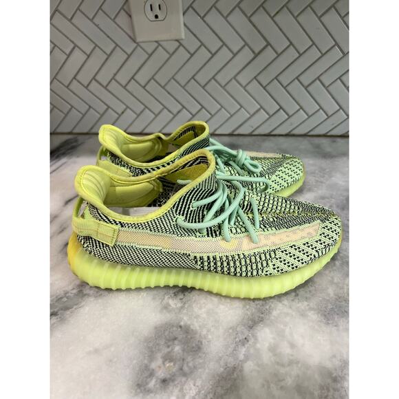 Adidas Yeezy Boost 350 V2 Yeezreel FW5191 Size 9.5 Non-Reflective Green Black